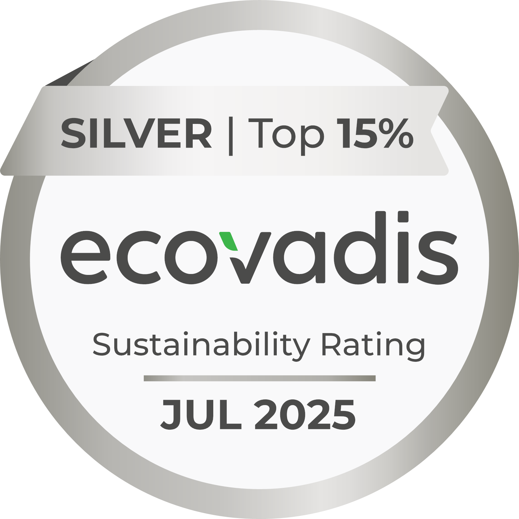 médaille d’argent EcoVadis
