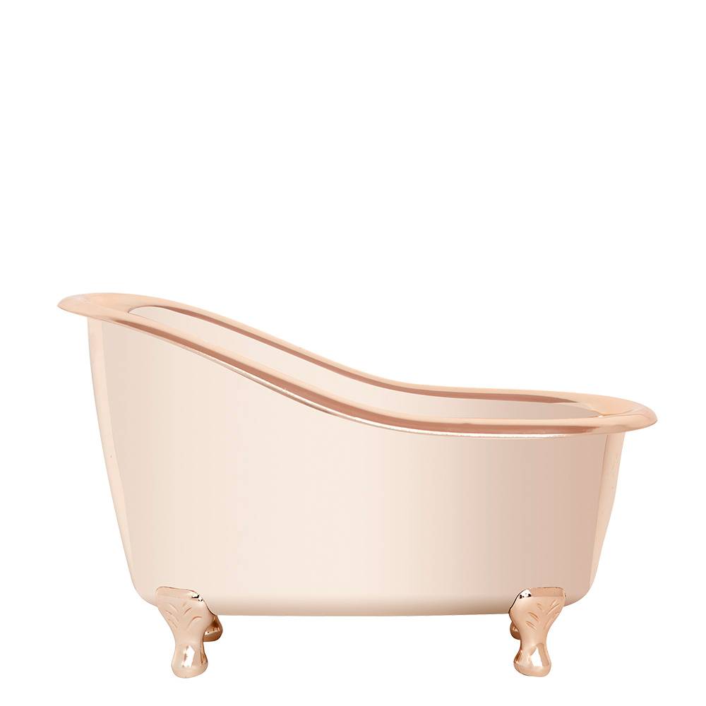 Grande baignoire rose dorée