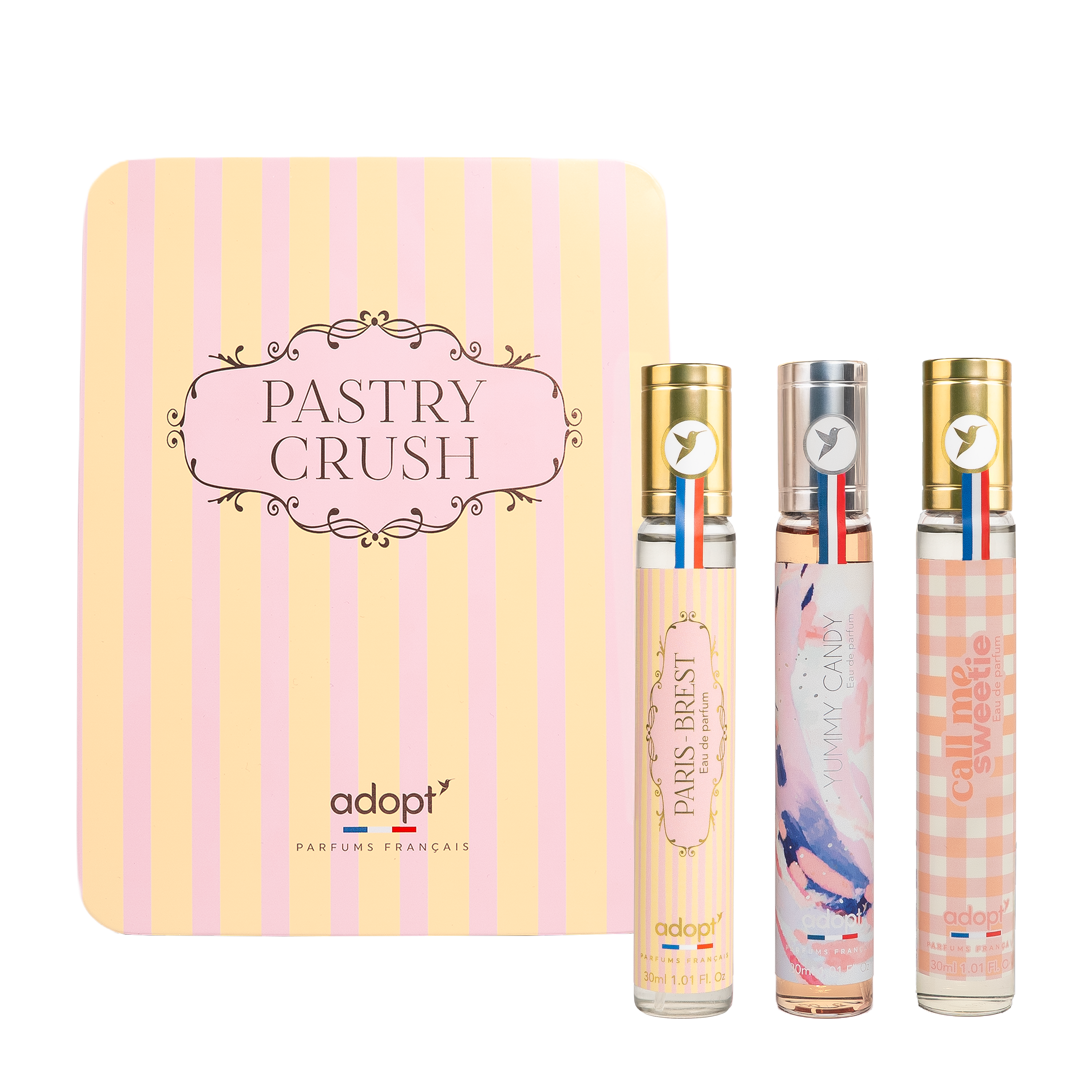 Metal box of 3 eaux de parfum 30ml - Paris-Brest + Yummy Candy +