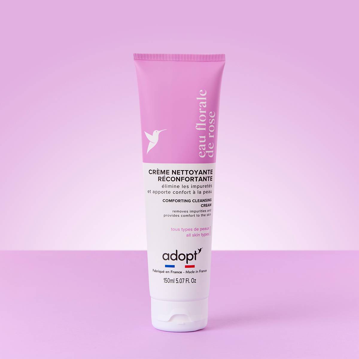 Lissante & Repulpante - Crema Limpiadora Reconfortante con agua floral de rosas 150 ml,
elimina las impurezas y aporta confort a la piel