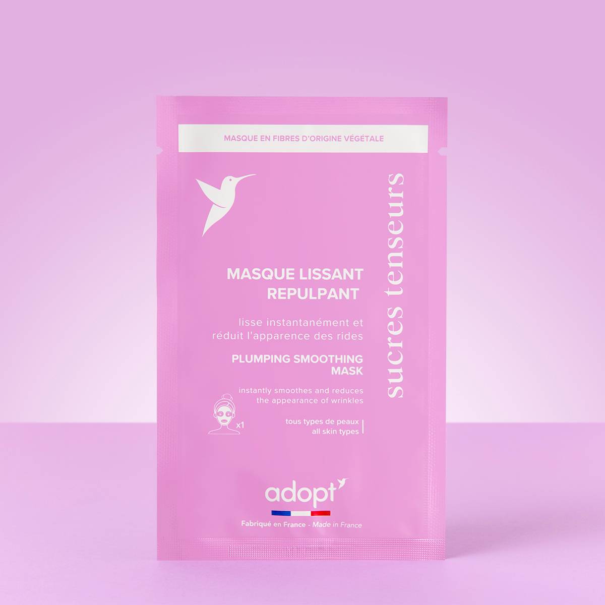 Lissante & Repulpante - 14 ml Plumping Smoothing Mask con azúcares tensores, alisa y reduce al instante la apariencia de las arrugas