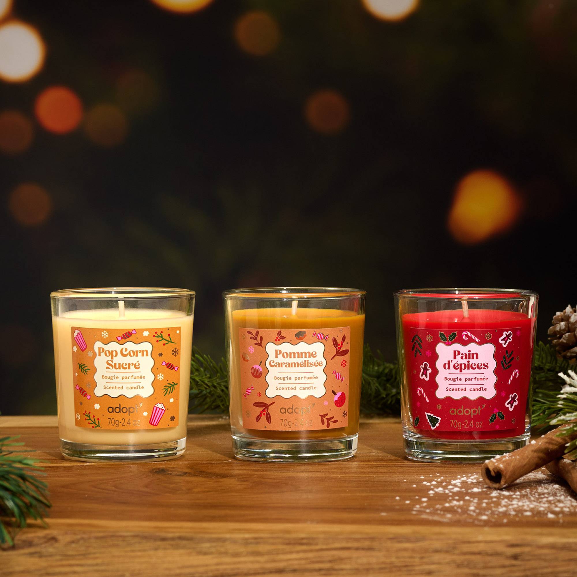 Lot De 3 Bougies Parfumées Bath & Body Works – Épices, 14,5 Oz, Neuves