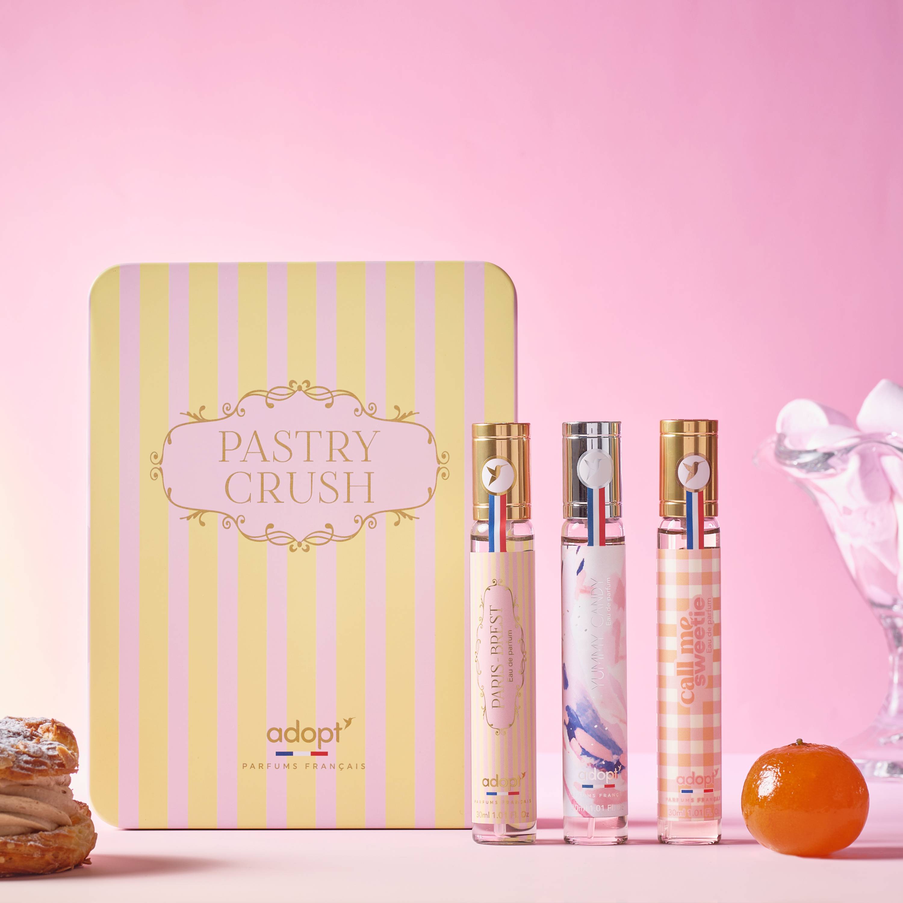 Metal box of 3 eaux de parfum 30ml - Paris-Brest + Yummy Candy +