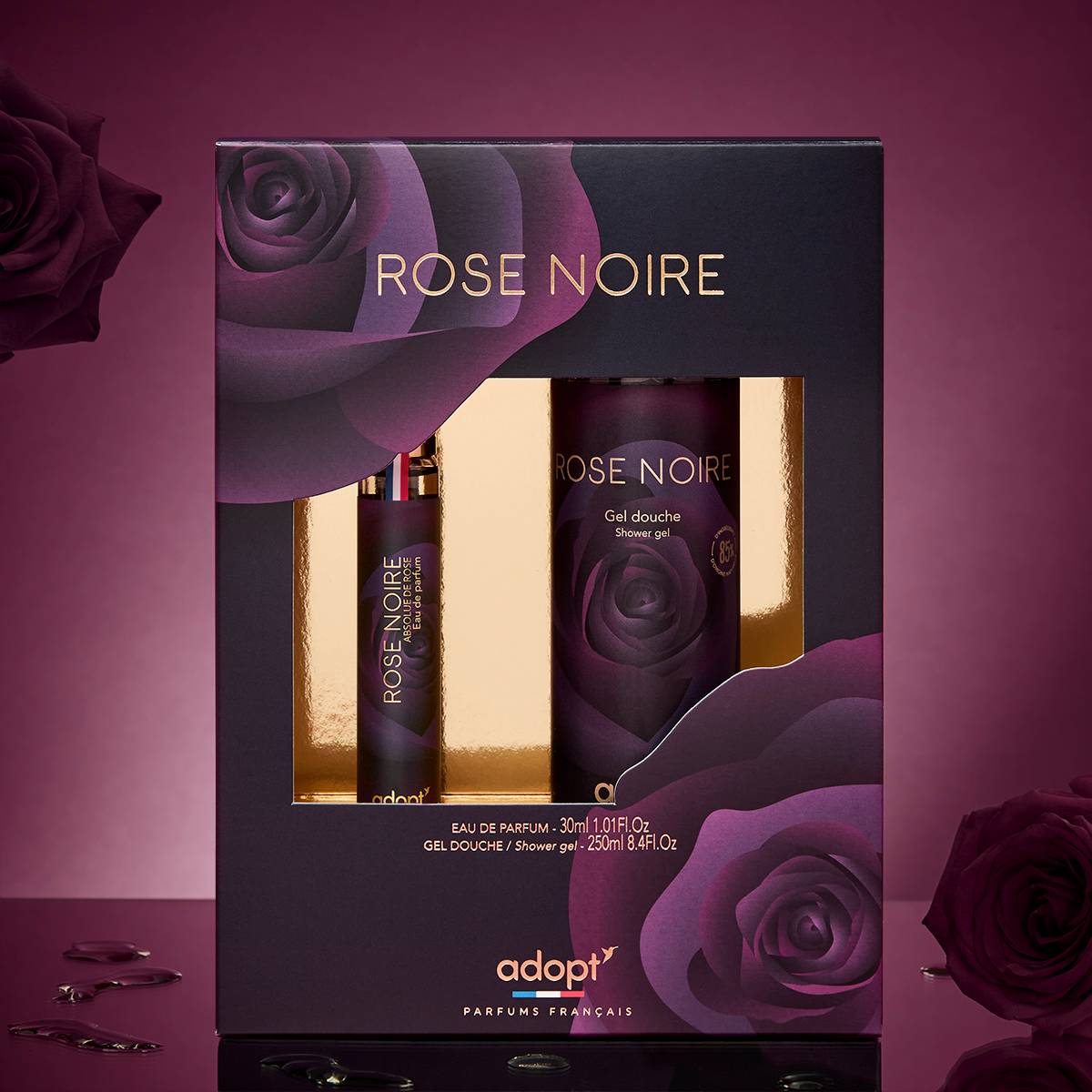 Rose Noire - Cofre Eau de parfum 30 ml + Gel de ducha 250 ml