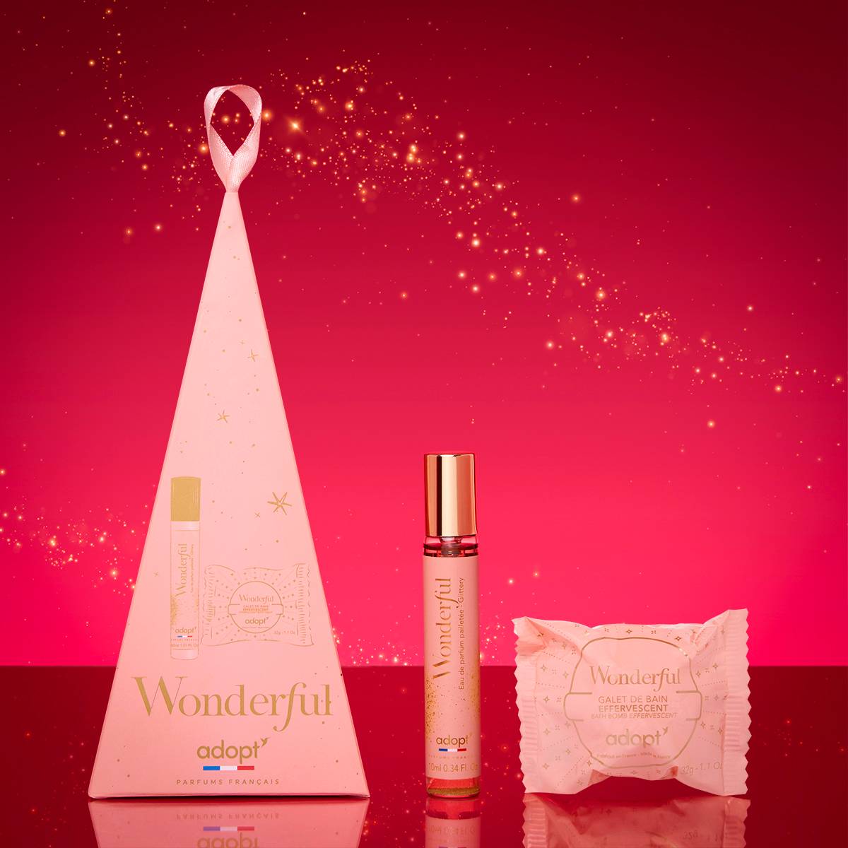 Wonderful - Coffret eau de parfum 10 ml + galet de bain 32g