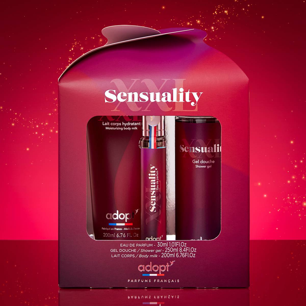 XXL Sensuality - Doos 30 ml eau de parfum + 250 ml douchegel + 200 ml bodymilk