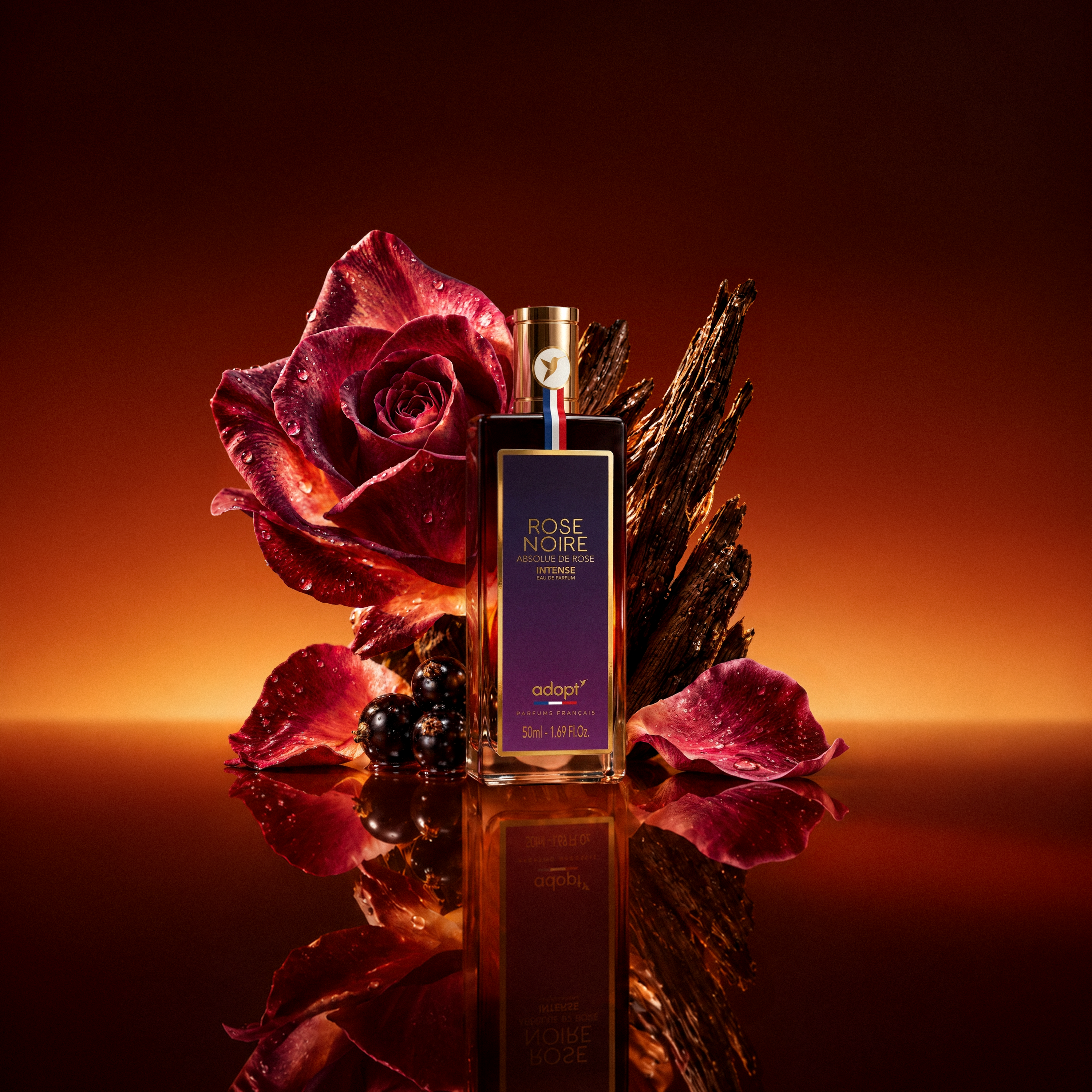 Rose noire intense