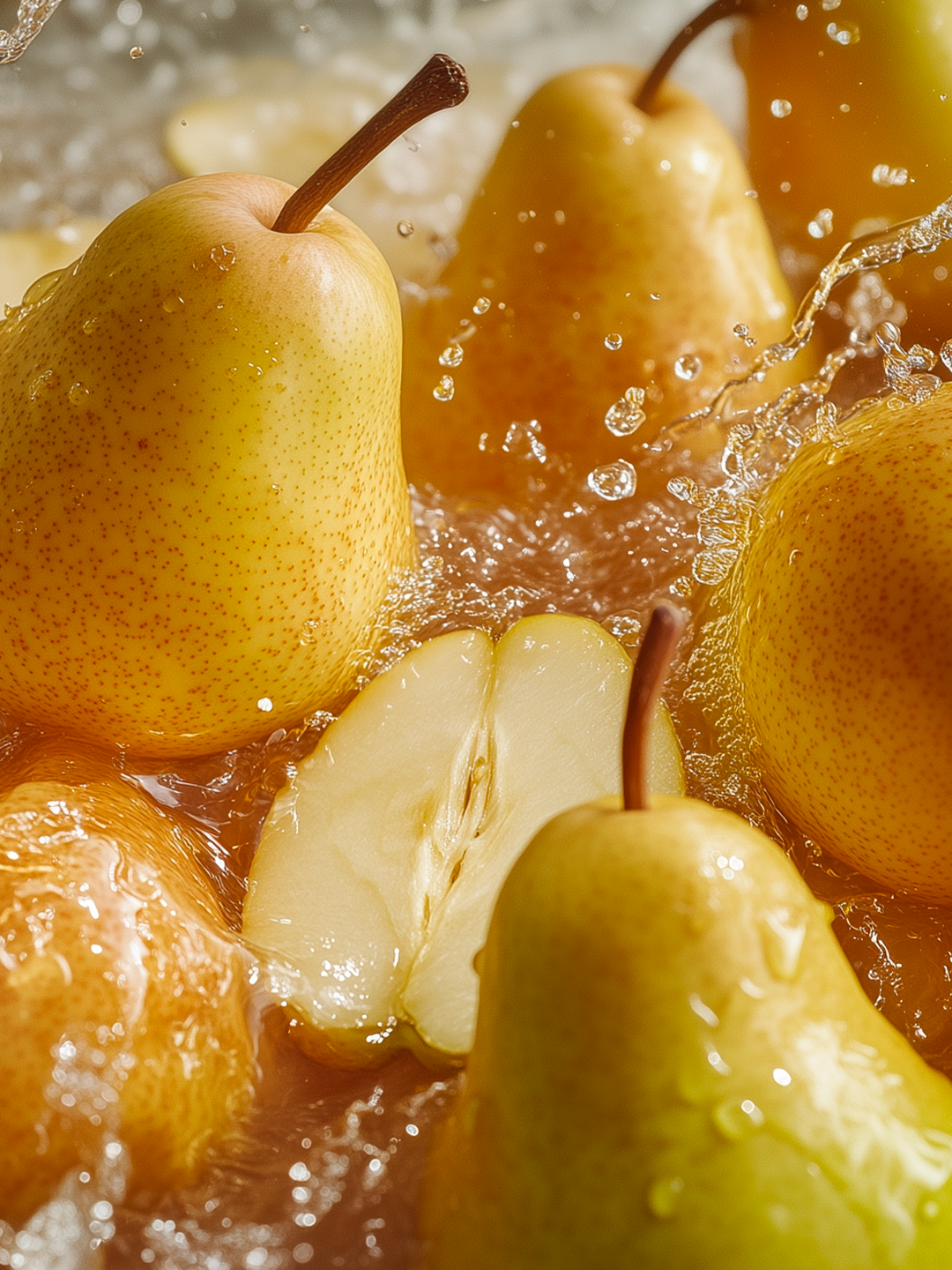 Poire juteuse brume